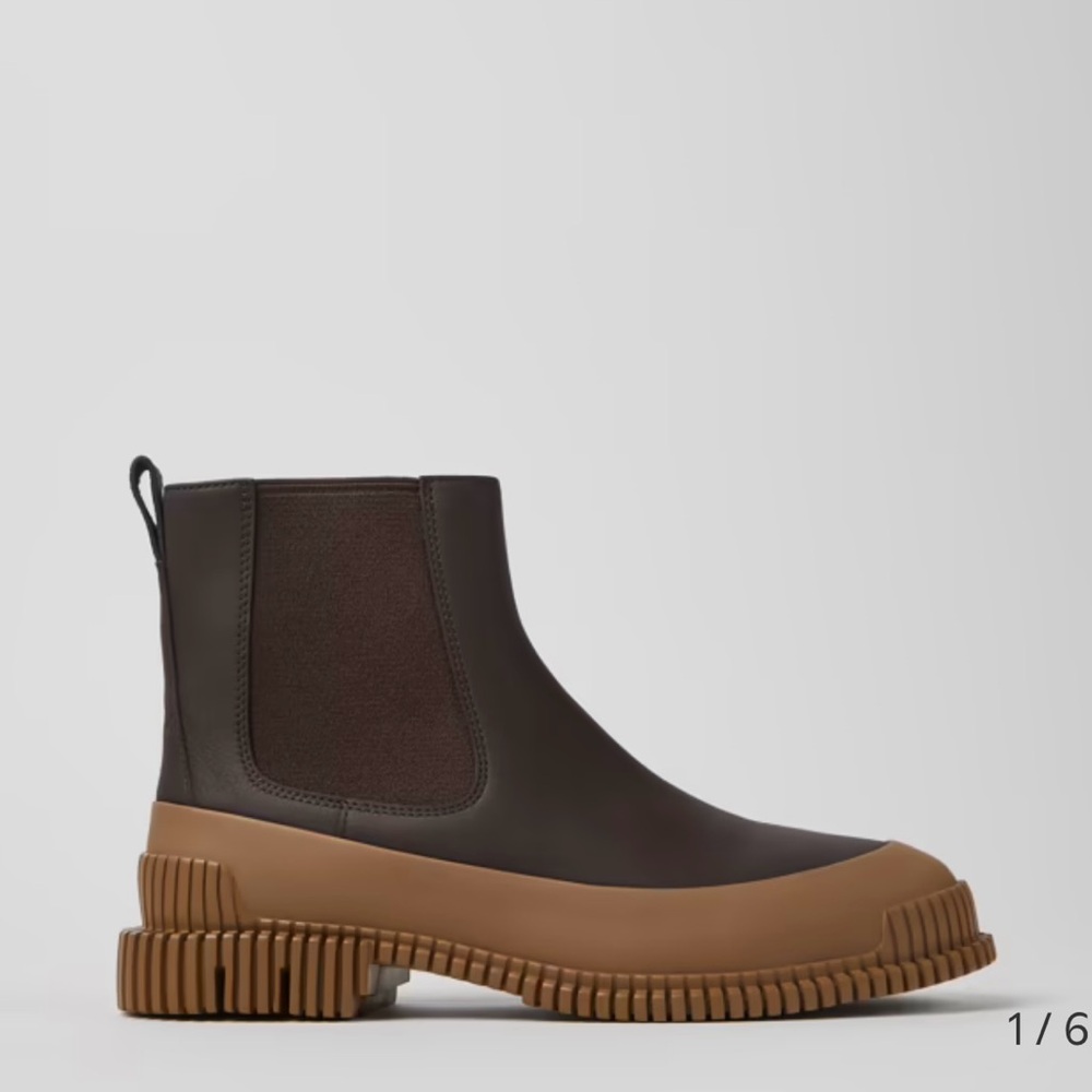 CAMPER Pix Women Leather Chelsea Boots, Size: 9 (40), Color: Brown, Worn Once